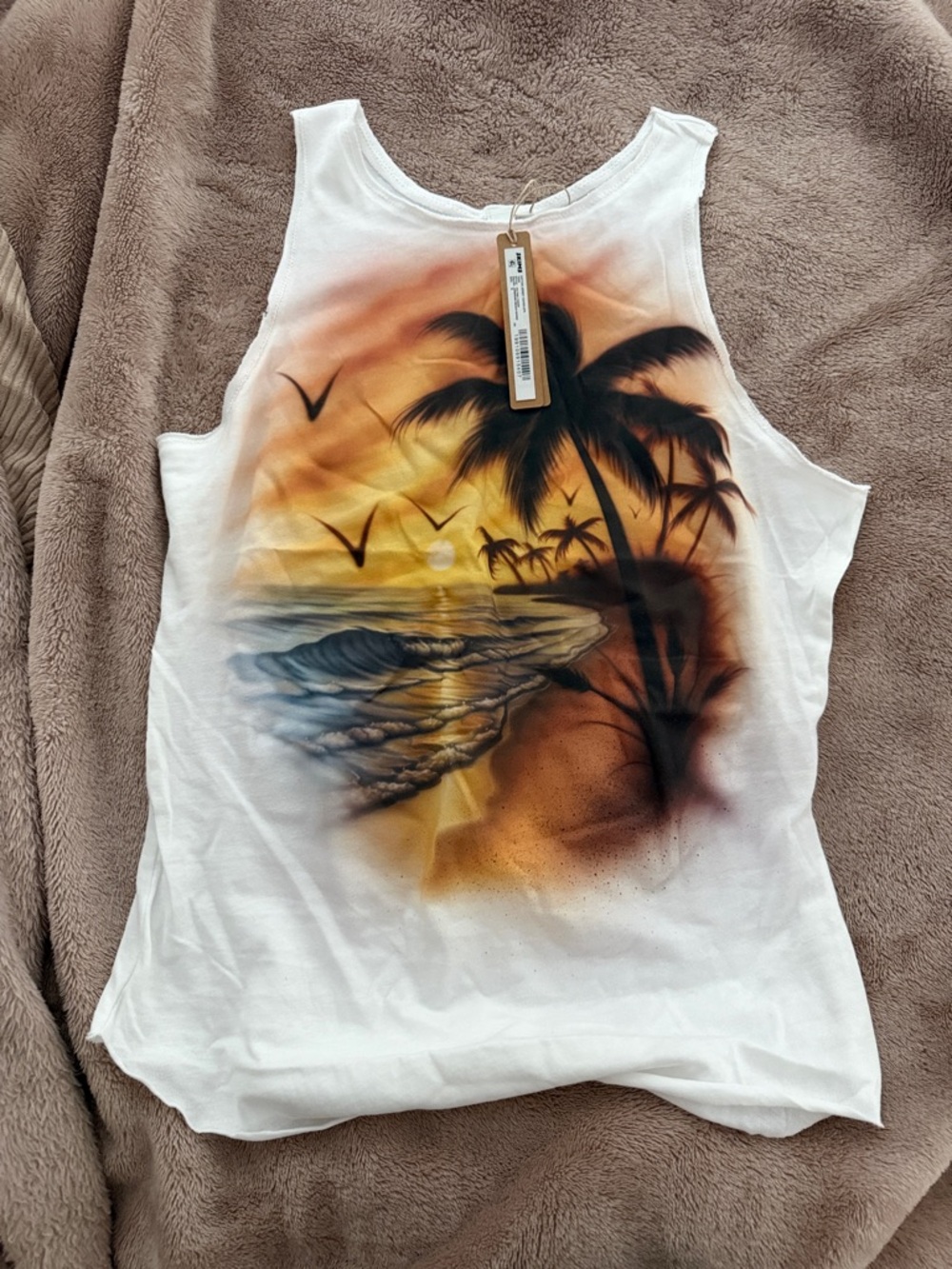 Skims Sunset white tank
